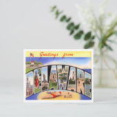 Carte postale Delaware Vintage Big Letters (Debout devant)