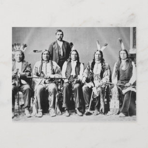 Carte Postale Délégation des chefs sioux, dirigée par Red Cloud 