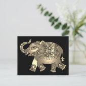 carte postale d'éléphant (Debout devant)