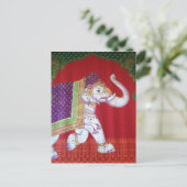 Carte postale d'éléphant d'art indien (Debout devant)