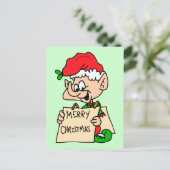 Carte postale d'Elf de Joyeux Noël (Debout devant)