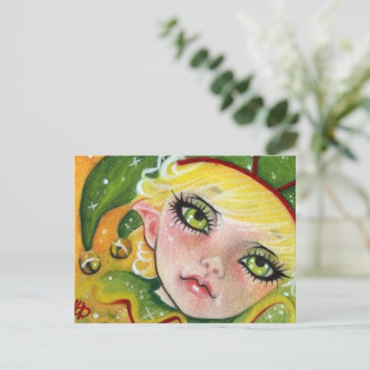 Carte postale d'Elf de Noël (Debout devant)