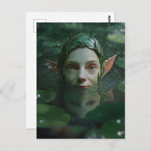 Carte postale d'elfe de l'eau (Devant / Derrière)