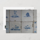 Carte postale Delft Blue Tiles (Devant / Derrière)