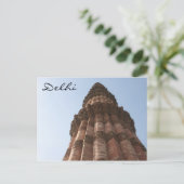Carte Postale delhi qutb minar (Debout devant)