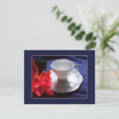 Carte Postale Délicat blanc Demitasse (Debout devant)