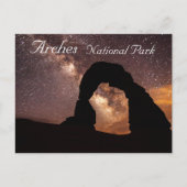 Carte Postale Delicate Arch Under Starry Sky Arches NP Postcard (Devant)