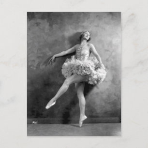 Carte Postale Delicate Vintage Ballerina Dancer