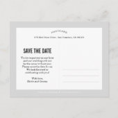 Carte postale délicatement révélée pour annoncer l (Dos)