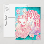 Carte Postale Délice de Licorne (Devant / Derrière)