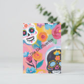 Carte Postale Délice florale de Jour des Morts (Debout devant)