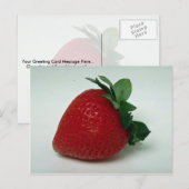 Carte Postale Délicieuse fraise (Devant / Derrière)