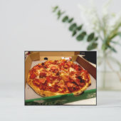 Carte Postale Délicieuse Pizza (Debout devant)
