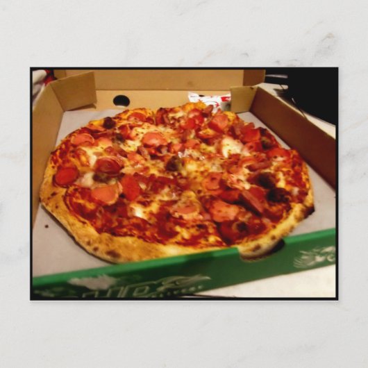 Carte Postale Délicieuse Pizza (Devant)