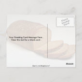 Carte Postale Délicieux pain de blé tranché (Dos)