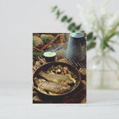Carte Postale Délicieux poisson frit (Debout devant)