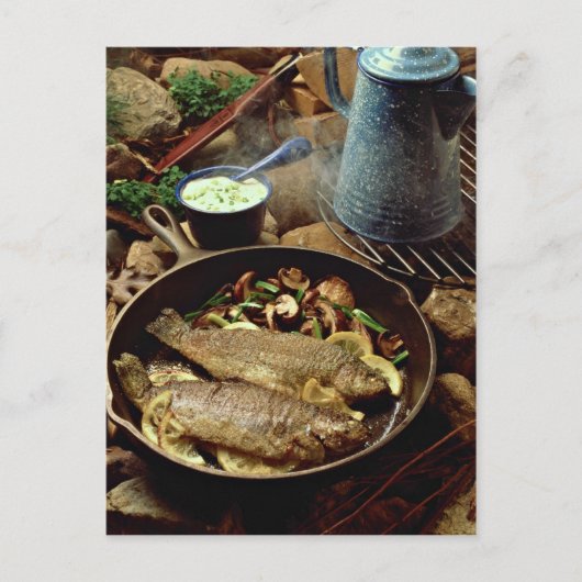 Carte Postale Délicieux poisson frit (Devant)