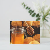 Carte Postale Délicieux pot de miel (Debout devant)