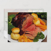 Carte Postale Délicieux Roast beef (Devant / Derrière)