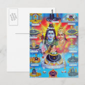 CARTE POSTALE DÉLITS MAGIQUES DE L'HINDUISME (Devant / Derrière)