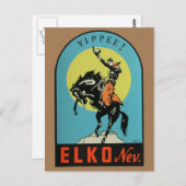 Carte postale d'Elko, Nevada (Devant / Derrière)