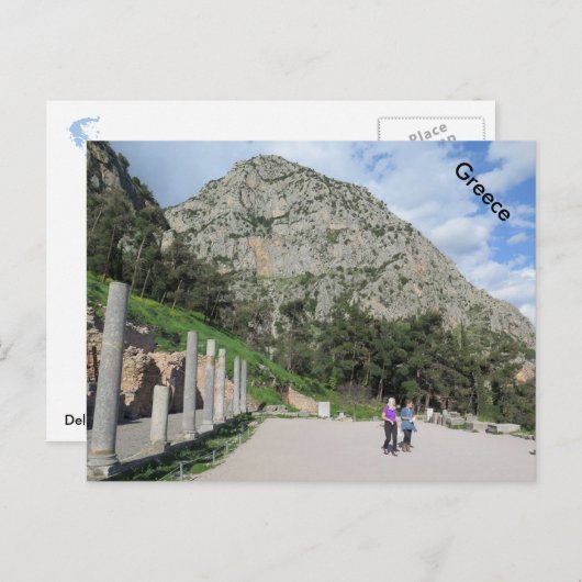Carte Postale Delphes, Grèce (Devant / Derrière)
