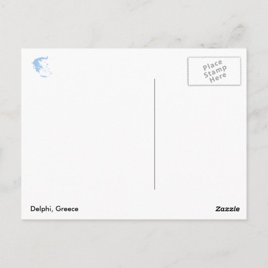Carte Postale Delphes, Grèce (Dos)