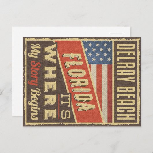 Carte Postale Delray Beach Floride (Devant / Derrière)