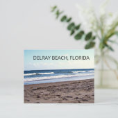 Carte Postale Delray Beach Floride Océan (Debout devant)