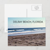 Carte Postale Delray Beach Floride Océan (Devant / Derrière)