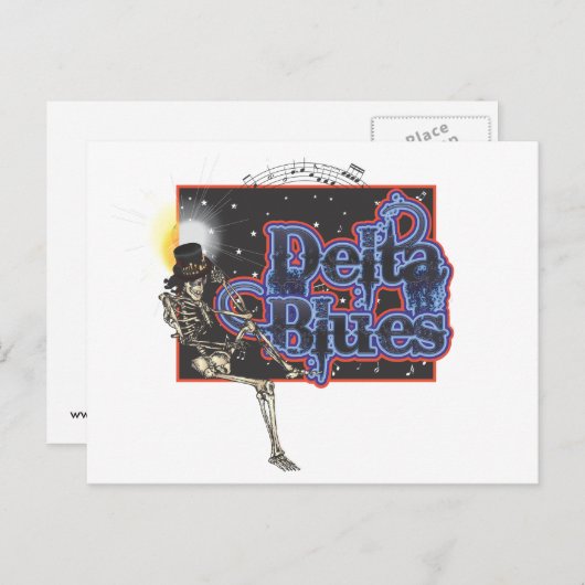 Carte Postale Delta Blues (Devant / Derrière)