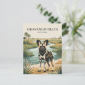 Carte Postale Delta de l'Okavango Botswana (Debout devant)