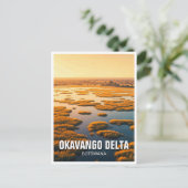 Carte Postale Delta de l'Okavango Botswana (Debout devant)