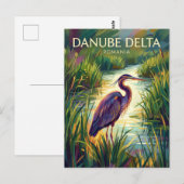 Carte Postale Delta du Danube Roumanie (Devant / Derrière)