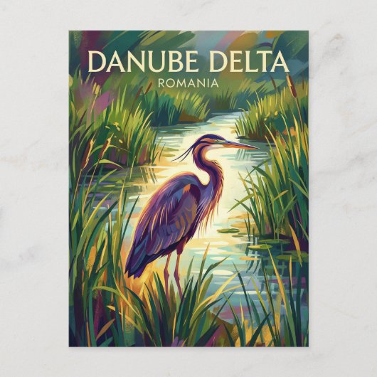 Carte Postale Delta du Danube Roumanie (Devant)