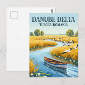 Carte Postale Delta du Danube Roumanie (Devant / Derrière)