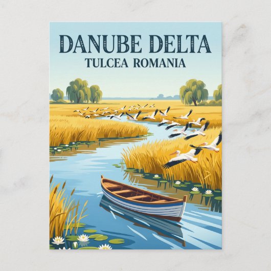 Carte Postale Delta du Danube Roumanie (Devant)