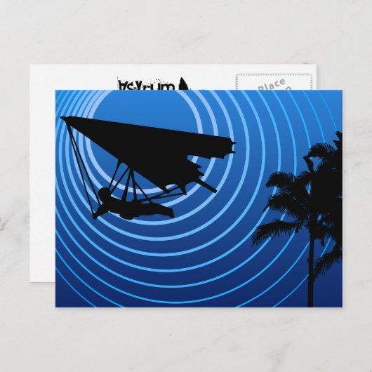 Carte Postale deltaplane (Devant / Derrière)