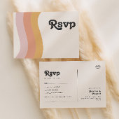 Carte Postale Demande de chanson arc-en-ciel rétro moderne des a