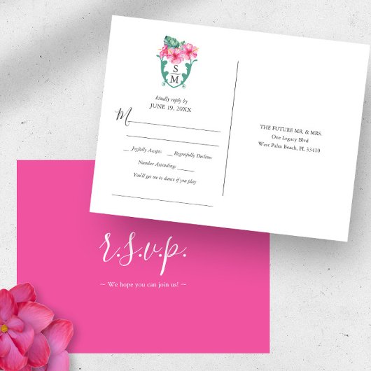 Carte Postale Demande de Chanson de mariage de destination tropi