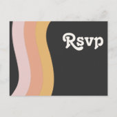 Carte Postale Demande de chanson rétro moderne années 70 arc-en- (Devant)