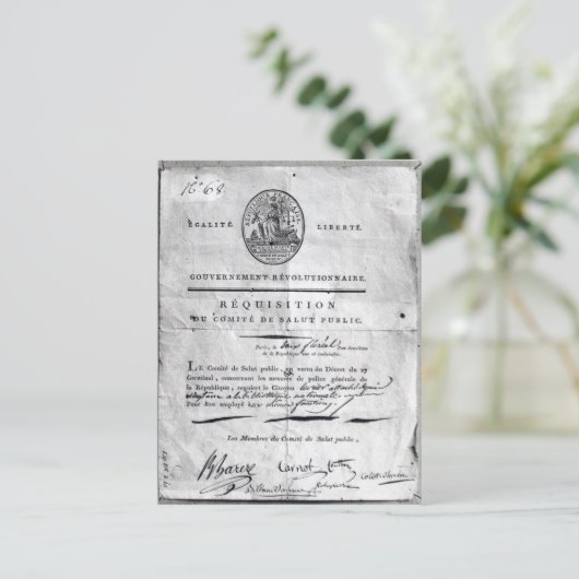 Carte Postale Demande de constitution du Comité du public (Debout devant)