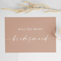 Demande de Demoiselle d'Honneur Moderne Minimalist