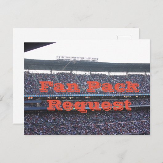 Carte postale Demande de pack de ventilateur (Devant / Derrière)