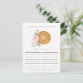 Carte Postale Demande de recette de planche à découper Blush pou (Debout devant)