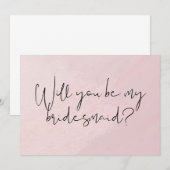 Carte postale Demande demoiselle d'honneur (Devant / Derrière)
