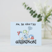 Carte Postale Demander à propos de mes tee-shirts et cadeaux pou (Debout devant)