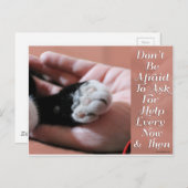 Carte Postale Demander De L'Aide (Devant / Derrière)