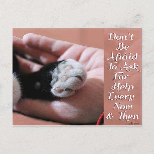Carte Postale Demander De L'Aide (Devant)