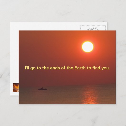 Carte Postale Demander pardon (Devant / Derrière)